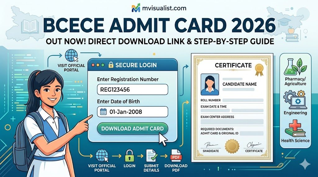 bcece admit card 2026 out direct download link & step by step guide