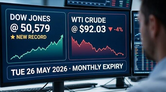 Crude at $92, Dow at 50,579 & It's Monthly Expiry