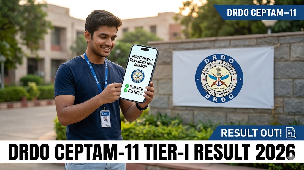 drdo ceptam 11 tier i result 2026 declared check sta b & tech a cut off @ drdo.gov.in