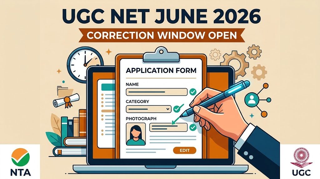 nta ugc net june 2026 correction edit form started