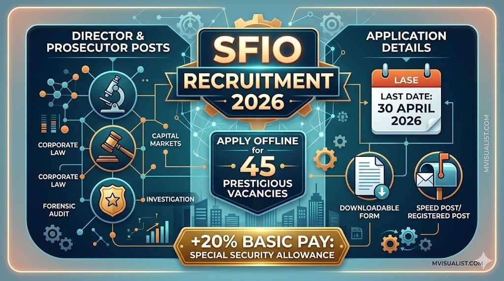 SFIO Recruitment 2026: Apply Offline for 45 Director & Prosecutor Posts (Deputation) sfio