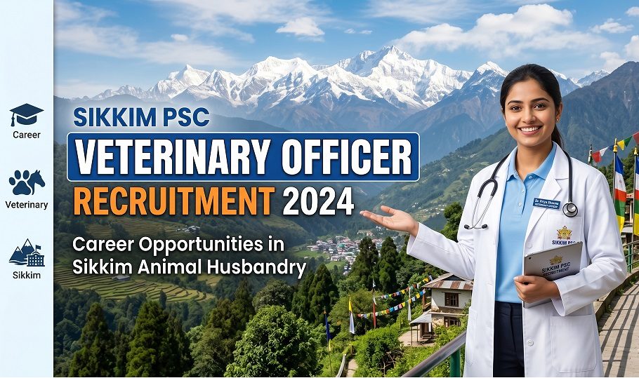 Sikkim PSC Veterinary Officer Recruitment 2026: Apply Online for 47 Posts Sikkim PSC Veterinary Officer Recruitment 2026: Apply Online for 47 Posts