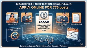 gsssb sub accountant & auditor recruitment 2026 apply online for 776 posts (revised)