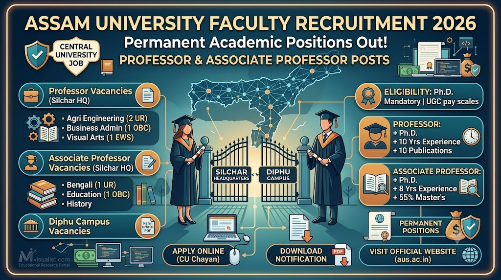 Assam University Faculty Recruitment 2026: Vacancy & Apply Online