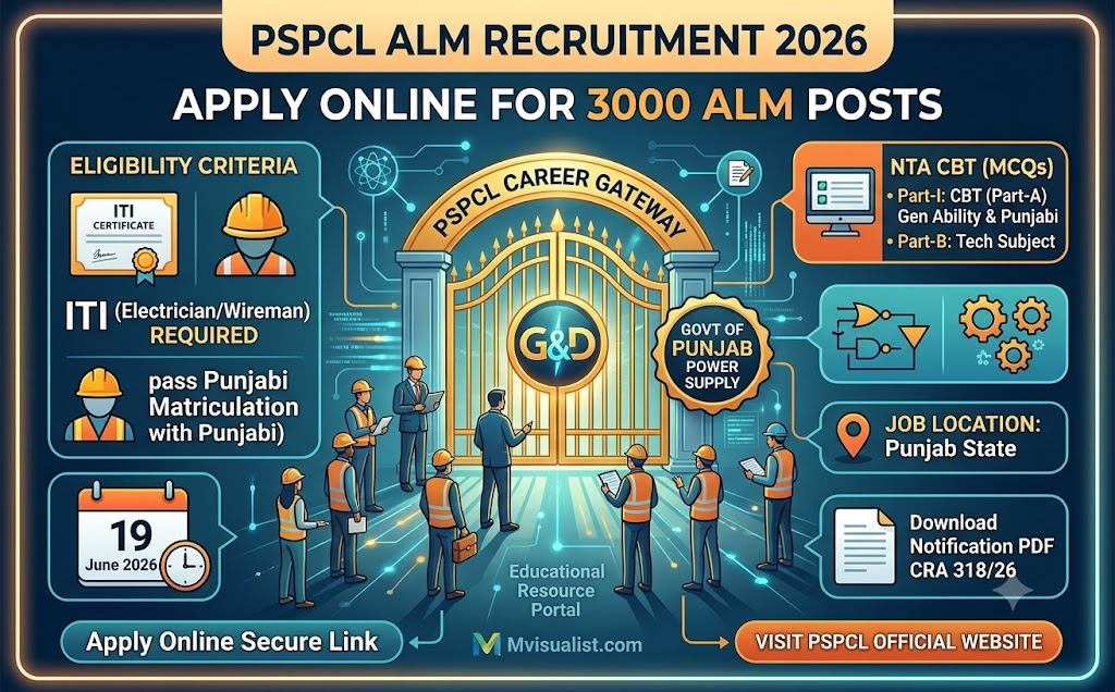 PSPCL Assistant Lineman Recruitment 2026: Apply Online forĀ 3000 ALM Posts