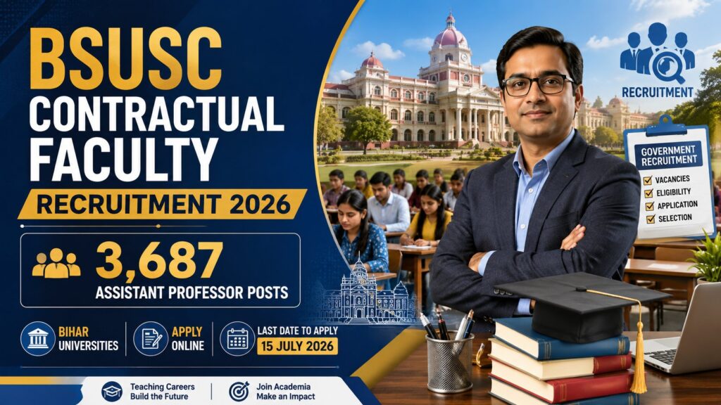 BSUSC Contractual Faculty Recruitment 2026