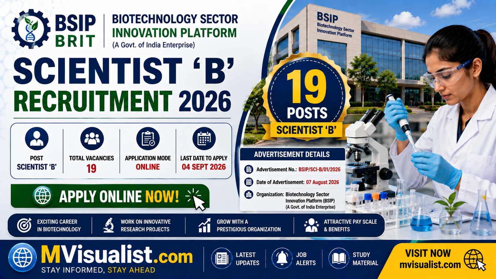 BSIP Scientist ‘B’ Recruitment 2026