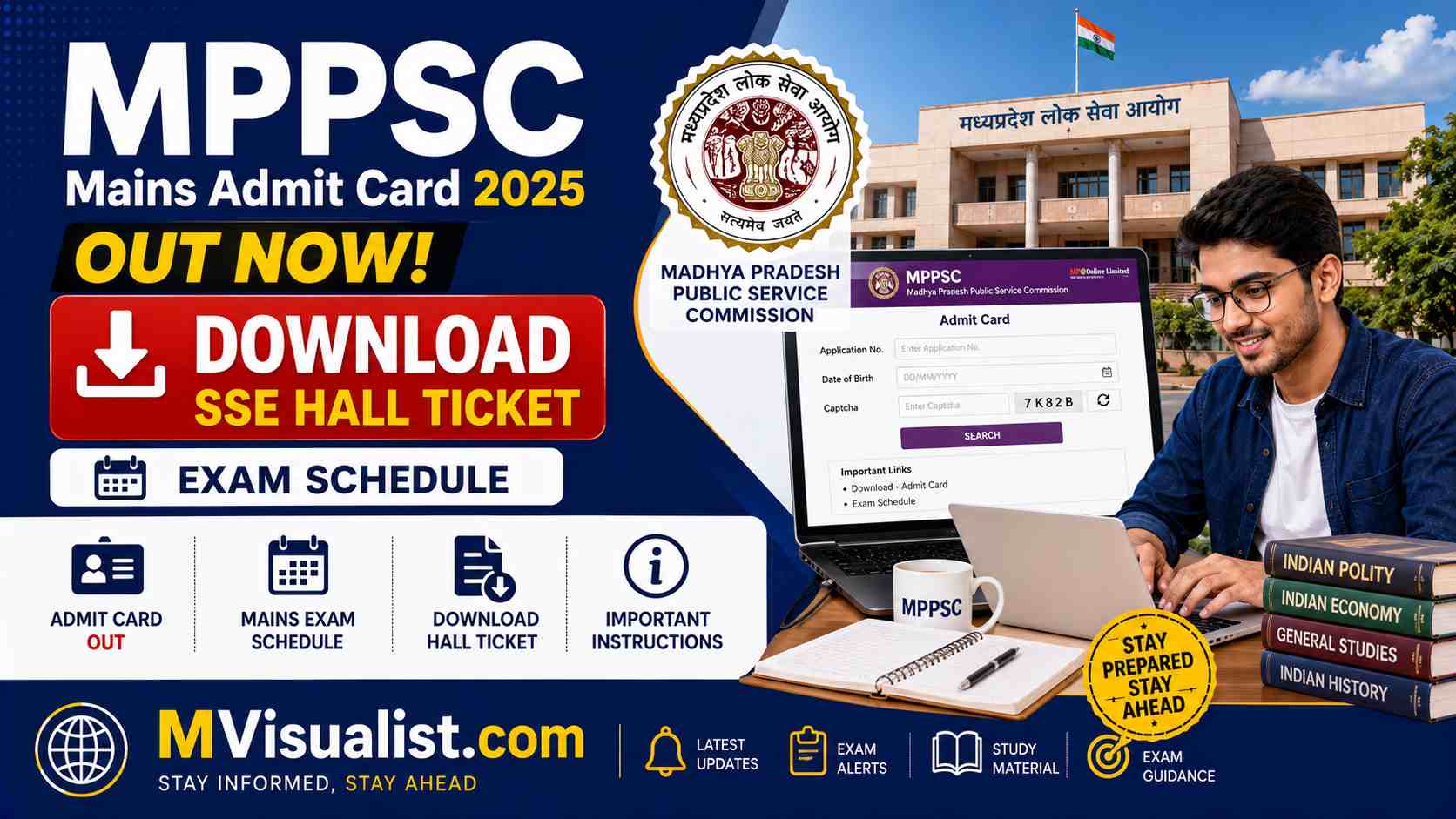 MPPSC Mains Admit Card 2025 Out Now